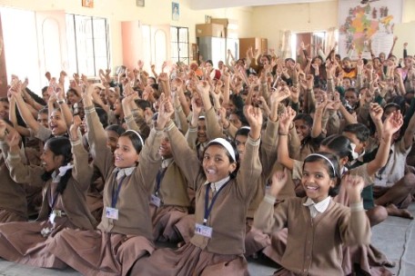 Laughter Yoga Among School Girls in India-img