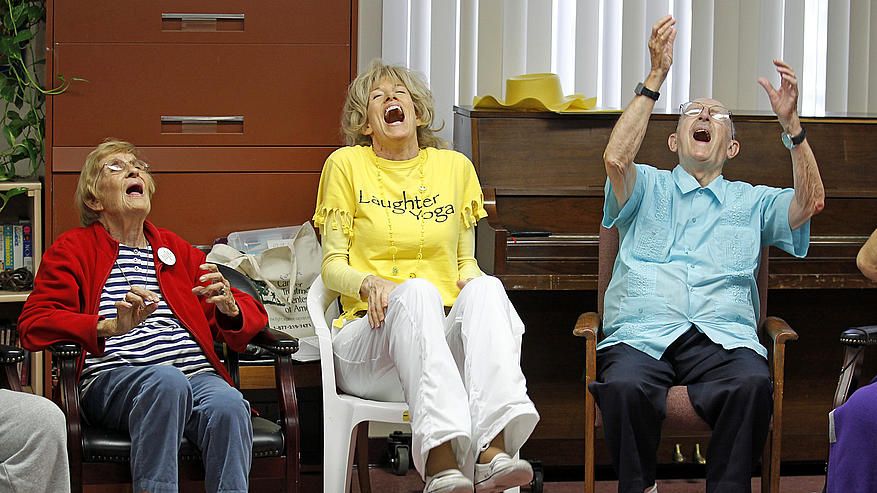 Seniors In Canada Crack Up With Laughter Yoga!-img